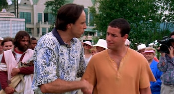 Kevin Nealon y Adam Sandler en Happy Gilmore