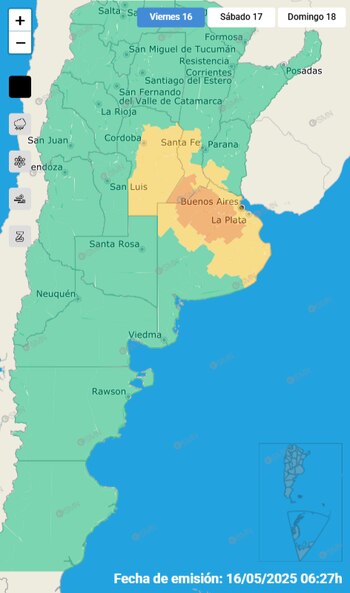 Las provincias afectadas por las