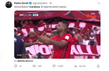El golazo de Cardona con América de Cali