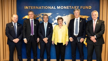 Caputo se reunió con la titular del FMI, Kristalina Georgieva, tras el anuncio del acuerdo y el nuevo esquema para pagar la deuda