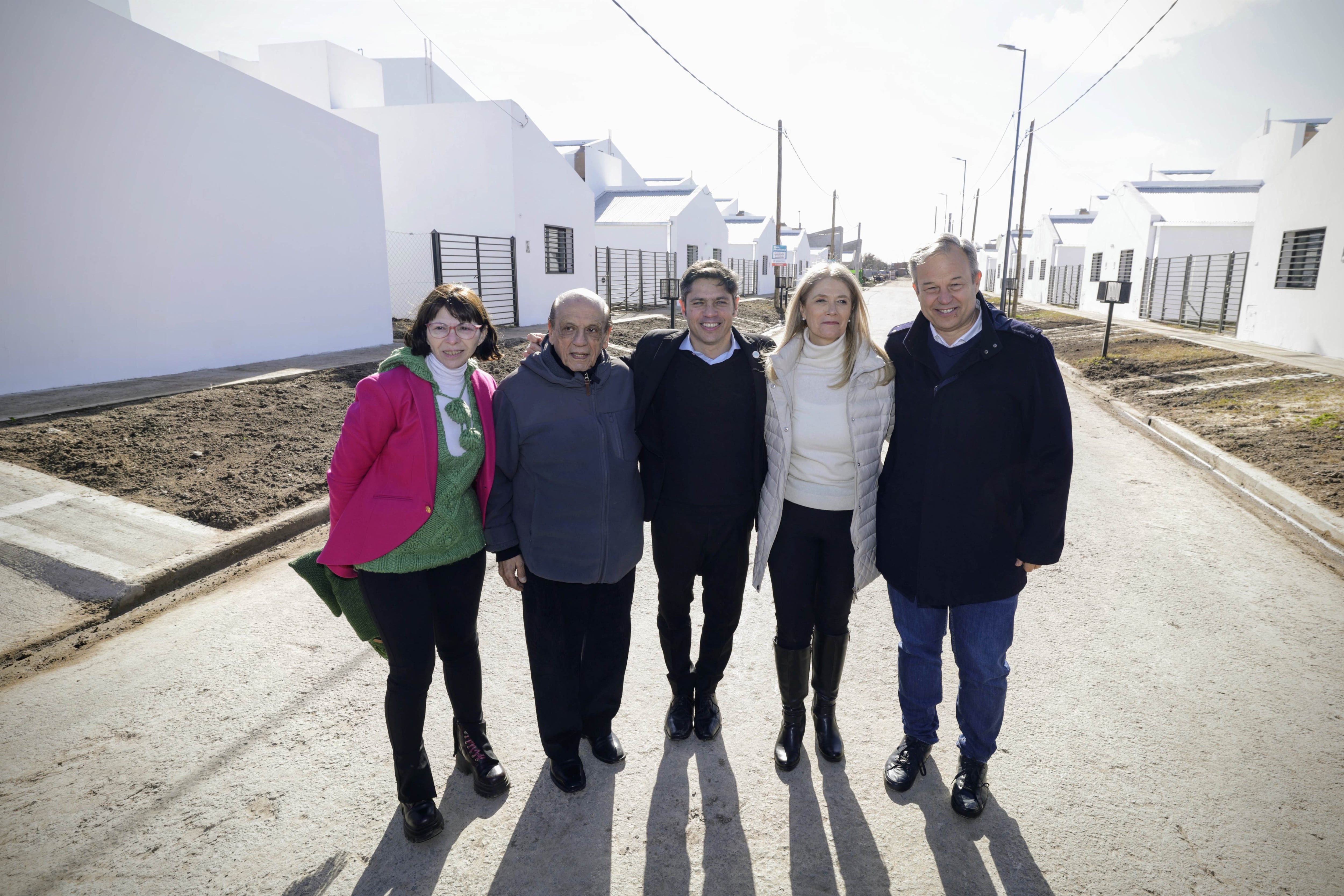 Kicillof en Berazategui con el intendente, Juan José Mussi