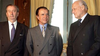 Grondona, Menem y Havelange, actores
