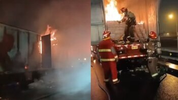 El siniestro, originado por un