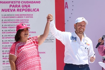 Santiago Taboada y Xóchitl Gálvez