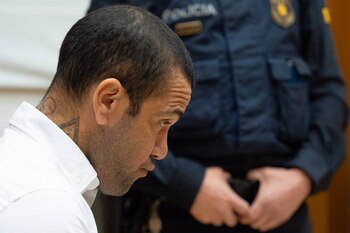 Dani Alves, durante el juicio