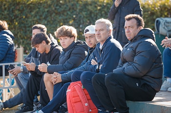 Javier Frana junto a Franco Squillari durante el Campeonato Sudamericano Sub 14 de Rosario (Crédito: Prensa AAT)