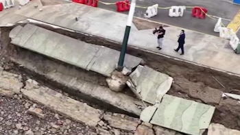 El acceso a la playa ha sido restringido para deportistas y visitantes luego de que la erosión marina comprometiera la seguridad de la zona y dañara instalaciones clave| Canal N