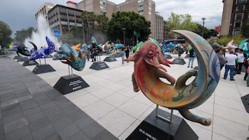 Expo de ajolotes gigantes llega a CDMX: dónde verla y hasta cuándo estará