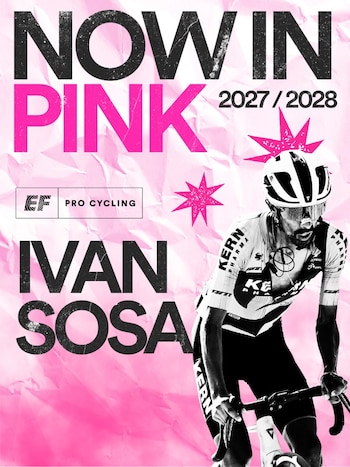Así fue la confirmación de Sosa en su nuevo equipo-crédito @efprocycling/Instagram