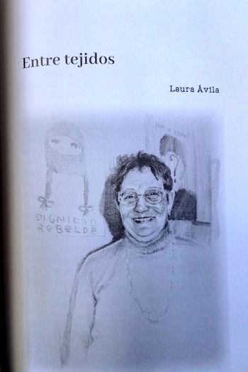 Una página de la antología