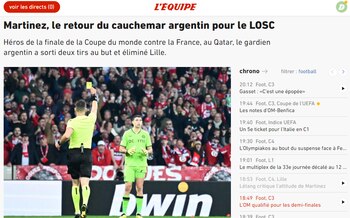 La portada de L'Equipe. El