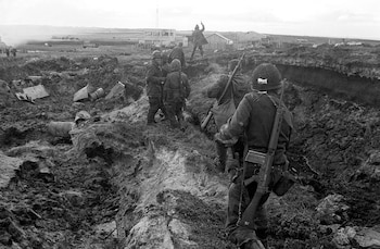 El FMK-3 tuvo su bautismo de fuego en la guerra de Malvinas de 1982 y quedó registrado en numerosas fotografías del conflicto (Foto: Román von Eckstein)