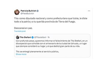 La reacción de Patricia Bullrich,