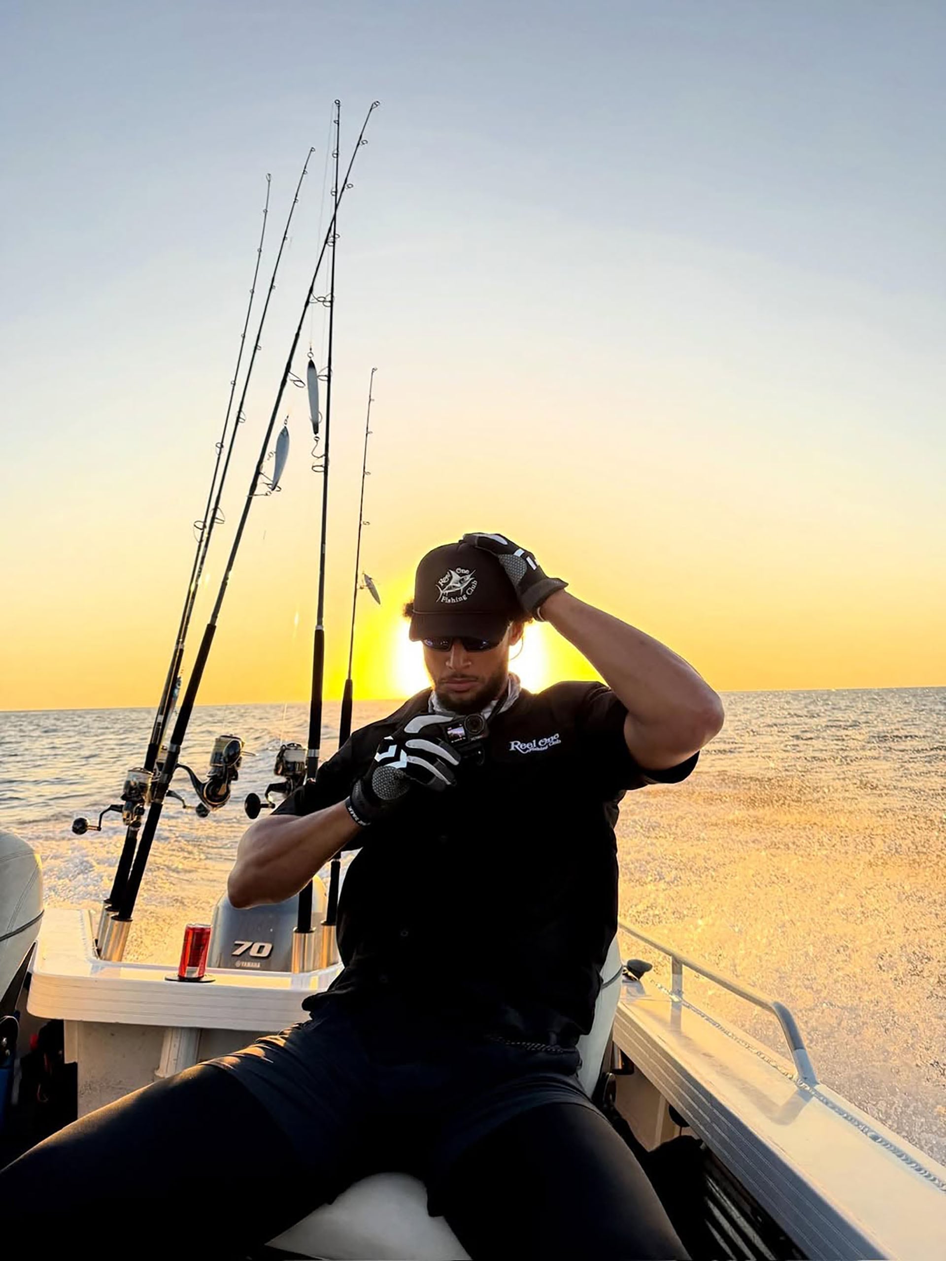 Ben Simmons reconoció que la pesca y el mar le dan paz y tranquilidad (Instagram)
