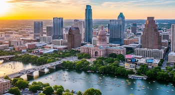 Una vista aérea de Austin,