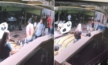 El joven fue agredido a