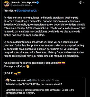 Abelardo de la Espriella - crédito @ABDELAESPRIELLA/X