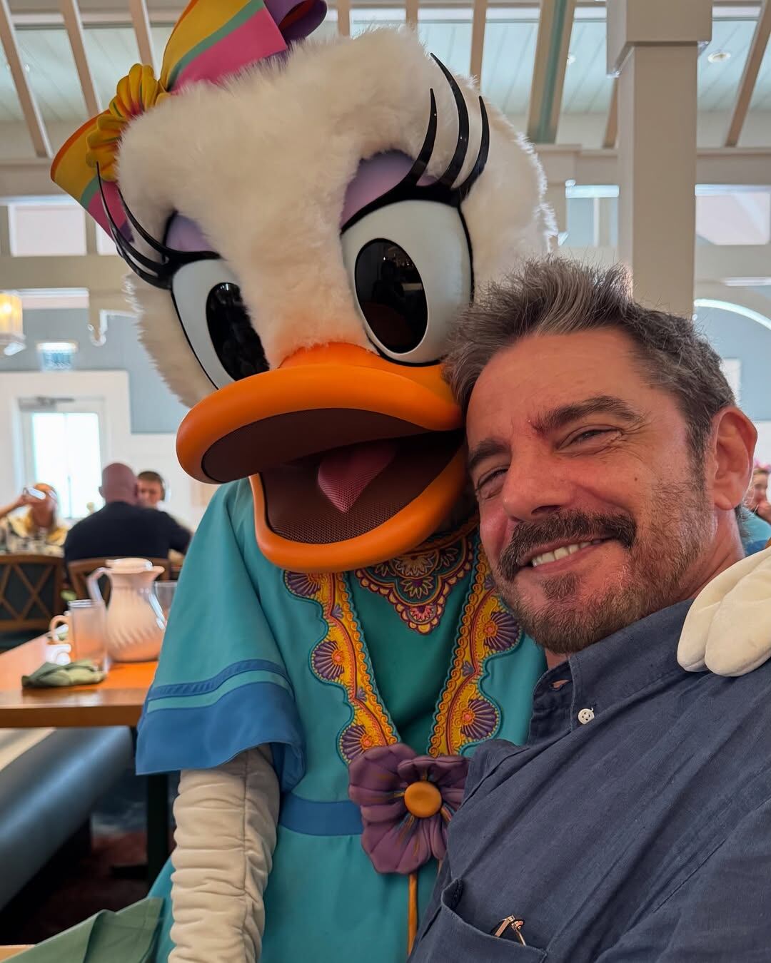 Fabián Mazzei y su selfie con la Pata Daisy (Instagram)