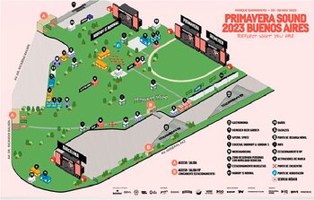 El mapa guía del predio