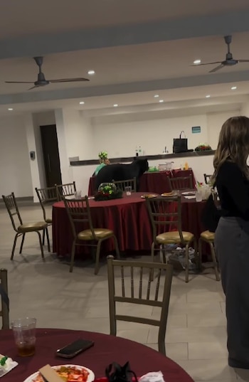 El inusual momento quedó grabado