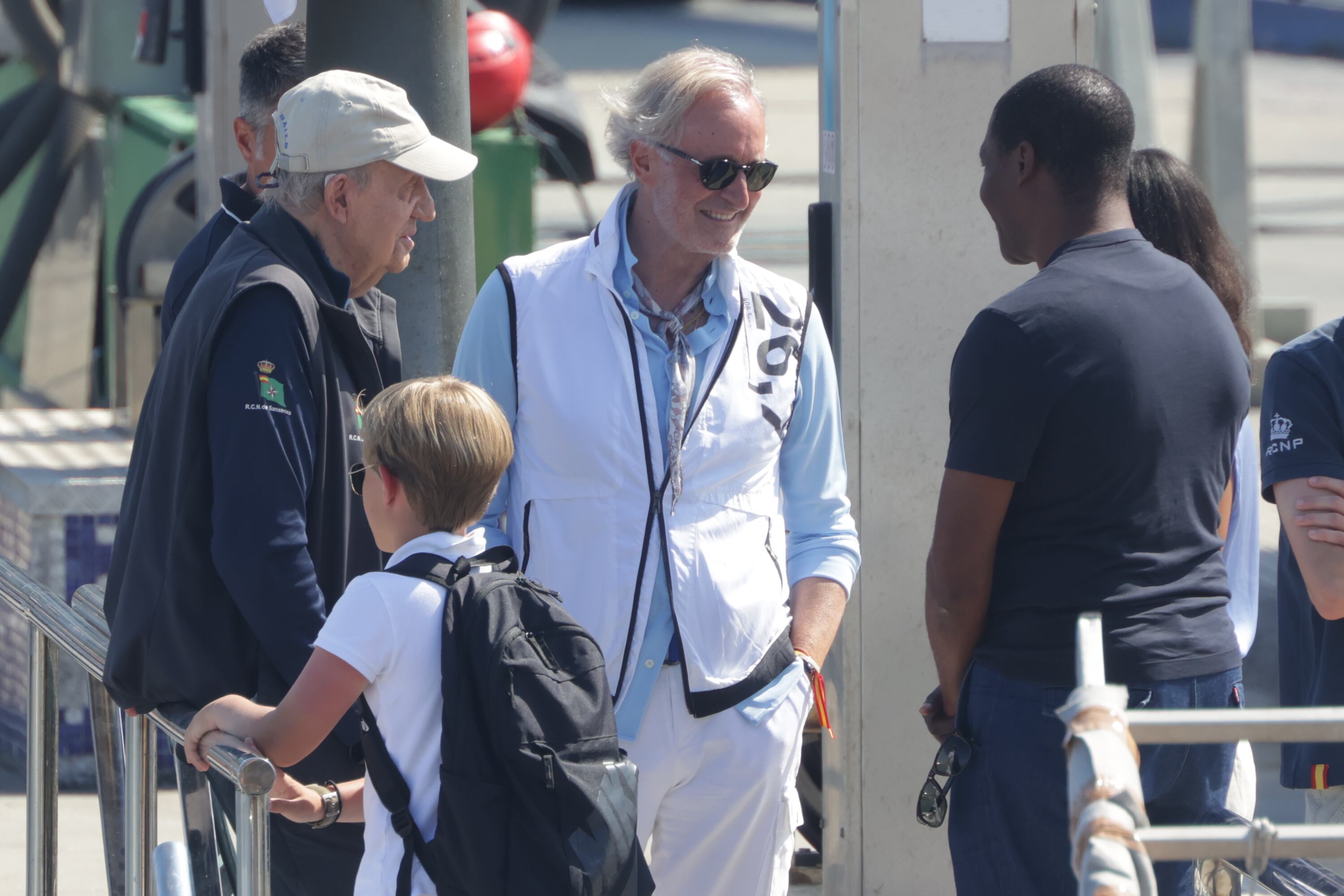 El rey Juan Carlos y Pedro Campos en la lancha