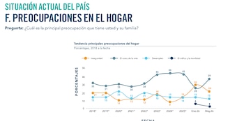 Porcentaje de guatemaltecos que identifica el costo de la vida como principal preocupación del hogar alcanza su punto más alto en mayo de 2026, según datos de la Fundación Libertad y Desarrollo (Cortesía).