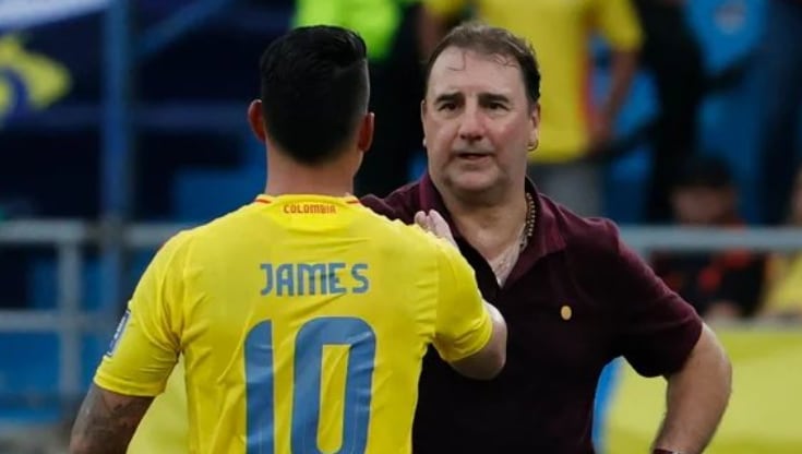 James es una de las piezas vitales de Néstor Lorenzo en la selección Colombia- crédito @SVargasOK/X