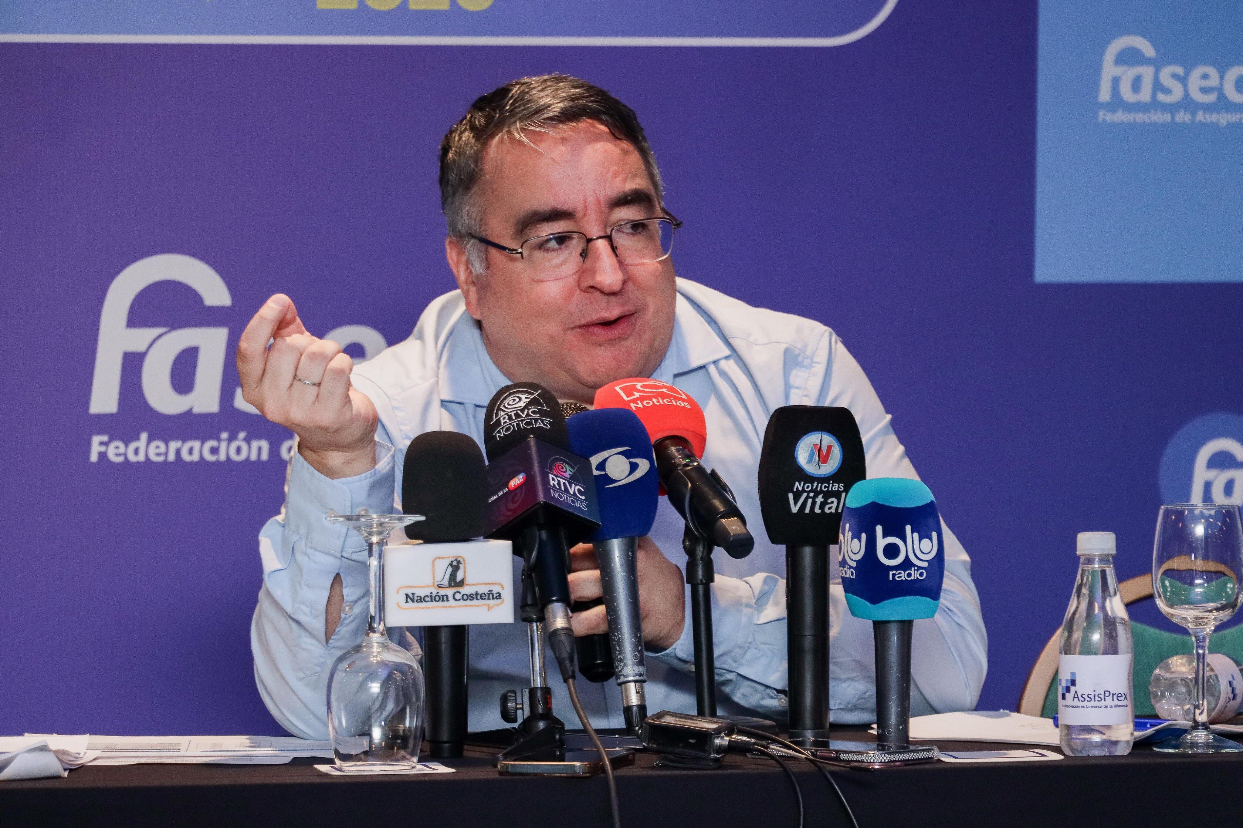 Gustavo Morales es el presidente de Fasecolda - crédito @FasecoldaOficia/X