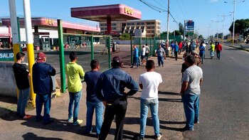 Una de las manifestaciones frente