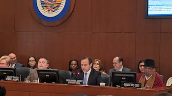 Jorge "Tuto" Quiroga presentó pruebas del fraude de Evo Morales ante la OEA