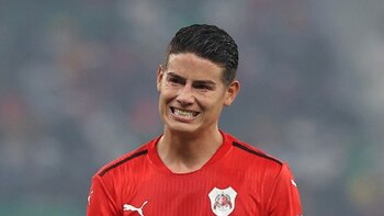 Pocos minutos para James Rodríguez