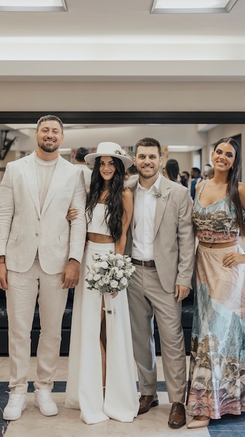 Emily Lucius y Rodrigo Valladares