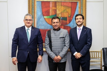 El ministro de la Presidencia de Panamá, Juan C. Orillac, impulsó en Guyana la cooperación comercial y la apertura de una embajada. (Cortesía: Astrid Salazar)