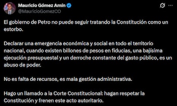 El senador del Partido Liberal