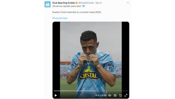 Con emotivo video, así fue anunciada la extensión del contrato de Yoshimar Yotún hasta finales de 2026.