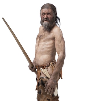Reconstrucción realista de Ötzi.