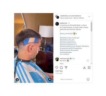 El posteo del estilista que