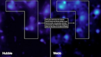 Una telaraña invisible: se observan