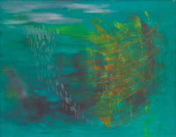 Alice Rahon// Amanecer en el fondo del mar, 1962 - Foto: cortesía de Gallery Wendi Norris, San Francisco.