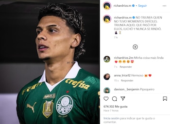 El jugador del Palmeiras cautiva