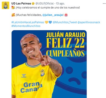 Felicitación de Las Palmas para