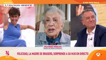 Roberto Brasero y su madre