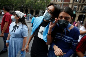 La Red Familia se presentó en la Suprema Corte de Justicia de la Nación para protestar en contra de la despenalización del aborto (Foto: REUTERS/Gustavo Graf)