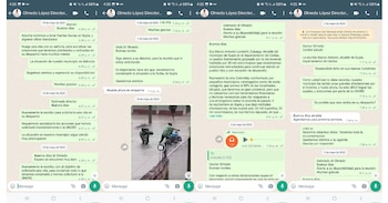 Chats que evidenciarían falta de atención de Olmedo López frente a emergencia en Sepía (Caldas) - crédito @malondonoz7X