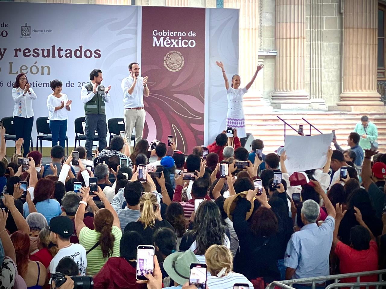 Claudia Sheinbaum estuvo de gira por Nuevo León