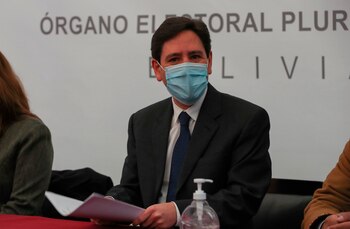 En la imagen el presidente