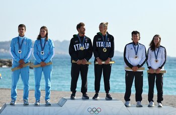 Bosco y Majdalani quedaron segundos en multicasco mixto (Foto: Reuters/Luisa Gonzalez)