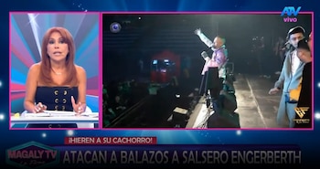 Magaly Medina descubre vínculo entre amenaza que recibió y mensaje enviado a Engerberth Tapia: “El lenguaje es muy parecido”. Captura: Magaly TV La Firme.