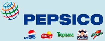 Imagen del logotipo corporativo y de las diferentes marcas de la compañía PepsiCo. EFE