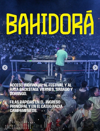 El evento ofrecerá opciones de transporte redondo desde Ciudad de México, así como servicios de hotel, campamento y glamping. (Instagram/ @bahidora)